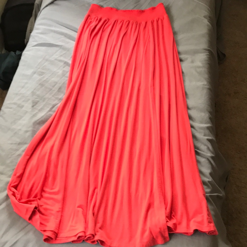 Torrid Coral Maxi Skirt
